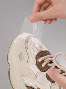 Protector de zapatos para la lluvia, películas transparentes impermeables autoadhesivas, película protectora para calcomanías de zapatos, calcomanías impermeables para puntas de los dedos en días lluviosos, parches anti-suciedad para zapatos, calcomanías impermeables para puntas de los dedos en días lluviosos, diseño ligero que lo hace perfecto para guardar en una mochila o bolso, adecuado para zapatillas, lona, protector claro sin residuos para la puntera del zapato, mujeres, hombres