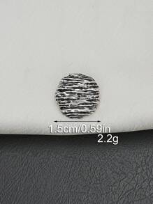 10 Stücke/Packung Runde Metallknöpfe mit geprägtem horizontalem Streifenmuster, geeignet für Mäntel, Pullover, Jacken, Kleider, Hemden, handgefertigte Verzierungen, Stoff-Nähzubehör für DIY