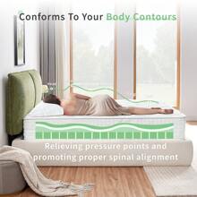 OUUI 10 Inch 12 Inch Twin Twin XL Full Queen King Mattress Gel Memory Foam Spring Hybrid Mattress In A Box Medium Feel Mattresses In Box
