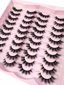 20/10/7/5/1 Pair Selectable Natural False Eyelashes Fluffy Soft Dramatic 3D Mink Lashes Long Wispy Eyelash Cilia,Messy,Multi-Layered Eyelashes Short Thick Fake Eyelash Extension Bulk False Eyelashes Makeup Products Wedding Party & Club Daily Work Meeting Natural Fake Lashes Comfortable To Wear Strip Lashes,Lashes,Eyelashes,Fake Lashes - Natural Lashes - View 3