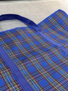 1PC Extra Large Storage Bag Tote Bag Hand Bag Large Capacity Clothes Storage Bag Non Woven Waterproof Travel College Carry Dormitory Essentials Moving Supplies
