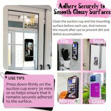 1pc- Silicone Suction Cup Mobile Phone Stand, Universal Adhesive Mounting, Creative Multi-Functional Silicone Accessories, Suitable For Various Mobile Phones, Providing Video And Selfie Stability