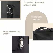 Extra Large Vanity Case Beauty Box Makeup Bag Jewelry Cosmetic Nail Storage Gift - Black - View 6