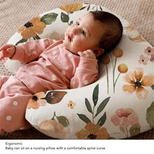 Almohada de lactancia Multifuncional en forma de U Ergonómica Lavable Almohada de lactancia para bebés Embarazadas Estampado de estrellas - Verde - Ver 9