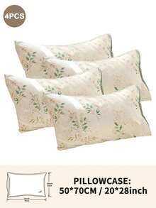 1pc/2pcs/4pcs Polyester Floral Pattern Pillow Cover Set (Pillow Inner Not Included), Soft & Comfortable, Suitable For All Seasons - Multicolor - View 16