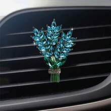 1/3 件全水晶薰衣草汽车出风口香氛夹，汽车内饰装饰空调出风口香氛架 - 均碼 - 查看 16