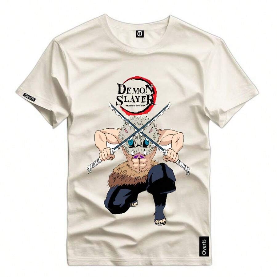 Traditional Comfortable Shirt Demon SlayerCF Design Men's Short Sleeve Launch Immediate Shipping