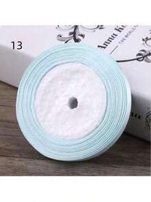 25 Yards/Roll 1cm Width Silk Ribbon For Bows Braids Gift Wrapping Cake Decoration, Back To School Valentine Day