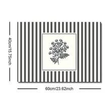 1 件无框/带框复古条纹植物花卉海报帆布印刷简约复古花卉农舍装饰艺术墙面装饰乡村画适用于客厅、卧室、公寓、现代家居装饰 - 彩色 - 查看 11