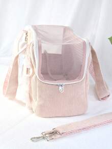 PETSIN Bolsa De Transporte Para Mascotas, Tela Multicolor, Elegante Y Adecuada Para Perros Y Gatos Pequeños Cuando Salen - Rosa - Ver 6