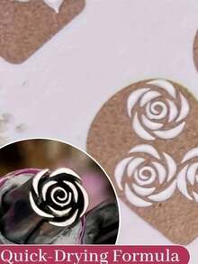 6pcs Nail Art Stamping Pen Set - Easy DIY Nail Design Kit For Dotting & Drawing, Unscented Stamping Tools For Women & Girls - Multicolor - View 5