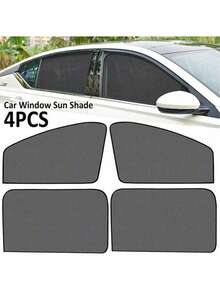 Set de 4 parasoles para ventanas de coche, cortinas para ventana delantera/trasera con protección UV y bloqueador de luz solar magnético, accesorios de sombra de privacidad interior para automóviles que reducen el brillo en la mayoría de los coches - Unitalla - Ver 12