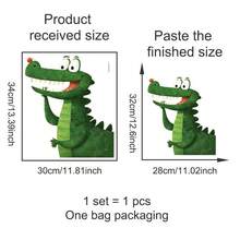 卡通恐龙乙烯基窗贴，创意设计窗贴，适用于窗户、汽车、卡车、摩托车、玻璃、墙壁，自粘耐用，易撕易贴，可移除