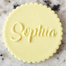 Customized Text Cake Decorations, DIY Cutting Molds, Frosting Cake Templates, Wedding Clay Fondant Embossing Tools, Name Cake Molds, Handmade Cookie Embossing Stamps - Black - View 60