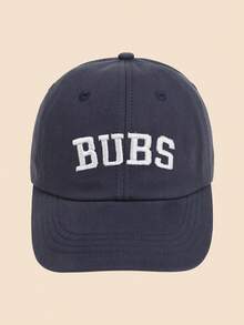 1顶“BUBS”刺绣棒球帽，时尚男女通用可调节户外遮阳帽，适合成人和儿童 - BUBS - 查看 9