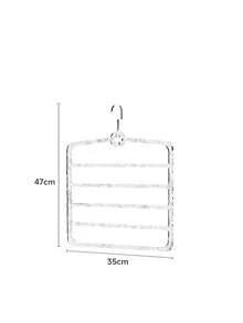 1pc Minimalist Transparent Multi-Layer Hair Clip Organizer Rack, Wall-Mounted Hair Accessory Drying Rack, Hair Clip & Headband Storage Holder With Clear Compartments, Space-Saving Design For Bedroom And Vanity, Easy Access And Neat Organization Solution, Durable, Lightweight, And Transparent For Discreet Display; Keeps Hair Accessories In Place, Minimizes Clutter On Dresser Or Wall; Ideal For Cosmetics Enthusiasts, Craft Lovers, And Small-Space Living; Enhances Home Decor With Modern Minimalist Aesthetic - Clear - View 3