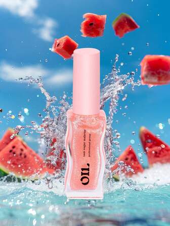 PAORPEVM 1/2PCS 8ml水果蜂蜜精华唇油持久保湿淡化唇纹唇彩透明珠光唇釉两种包装样式随机发货不影响使用送妈妈的礼物