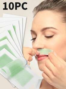 10pcs Facial Hair Removal Tool, Unisex Hair Removal Stickers, Double-Sided Hair Removal Stickers, Fast And Painless Hair Removal Kit, Suitable For All Skin Types, Suitable For Face, Legs, Arms, Armpits, Bikini Area, Eyebrows, Fast-Acting, Gentle Hair Removal, Hypoallergenic