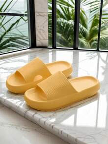Men's Summer Casual Slippers, [Anti-Slip Bathroom Slippers], Minimalist Fashion Style, Soft & Comfortable Lightweight EVA Material, Quiet, Quick-Dry, Anti-Odor, Non-Slip For Beach/Bathroom - Multicolor - View 7