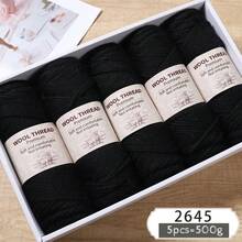 500g 245 Hand Knitting Thick Knitted Yarn, Alpaca Blend Yarn For DIY Handmade Knitting Sweater, Jacket, Scarf, Hat, Gloves In Autumn/Winter, 5 Balls/Pack - Multicolor - View 16