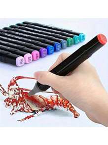 12/24/30/36/40/48/60/80/100/120/168/204/262 Colores Bolígrafos marcadores de metal Touchhero, variedad de colores vívidos, punta fina - multiusos para pintura en piedras, arte, vidrio y manualidades, vuelta al cole