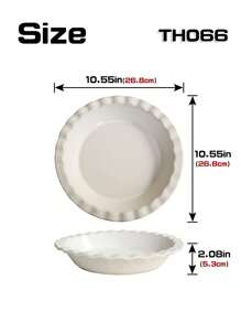 1 Peça Prato Cerâmico Minimalista, Design de Borda Em Relevo, Opções de Prato Redondo/Prato Bottom com Borda, Adequado para Casa/Restaurante, Prato de Jantar, Prato de Sopa, Prato de Salada