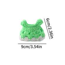 1 pieza Lindo vestido de punto para hámster, ropa suave para animales pequeños, vestido transpirable para fiesta, traje de fotografía al aire libre, accesorios de vestir para cobayas