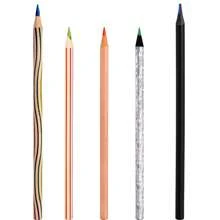 12pcs/Set Colored Pencils With Wooden Body, 7 Color Starry Sky Refills, Macaroon Color With Erasers, Metal Color Markers For Drawing, Suitable For Back To School, Study, Writing, Painting