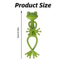 5 Stücke Frosch Pflanzenhalter Set, Kunststoff Pflanzenhalter Clips, Rankgerüst Struktur für Rankpflanzen, grüner Tier Frosch dekorativer Pflanzenrahmen, multifunktionale dekorative Gartenzaun, geeignet für Innen- und Außenpflanzenwachstum, kann in jedem Winkel gebogen werden