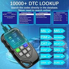 OBDII 扫描仪适用于所有汽车，多语言 OBD2 代码读取器，汽车自动诊断工具，清除/擦除代码/故障代码读取器扫描仪，可诊断扫描工具，适用于所有 OBD 协议汽车，自 1996 年以来