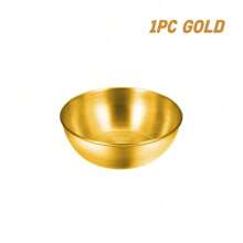 1/4/8/12 包 3.2 英寸不锈钢酱料碟迷你独立碟子碗圆形调味碟寿司蘸料碗开胃菜盘，金色，厨房，圣诞礼物，学校用品