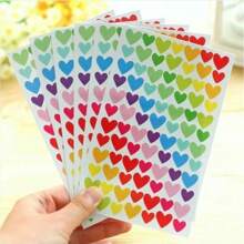 500pcs/Roll, 2.5cm Butterfly & Flower Shaped Stickers, Decorative Gift Box Stickers Labels (Random Color),School Supplies,Back To School