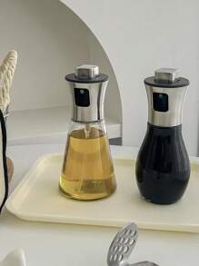 1 pièce Vaporisateur d'huile en verre, élégant diffuseur à brumisation fine pour grillage, salades, cuisson, rôtissage et barbecue, sans PVC, idéal pour les friteuses à air et l'utilisation en cuisine