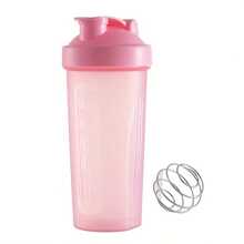1 Peça Garrafinha Agitadora Personalizada de 600ml, Garrafa de Água Esportiva com Bola de Mistura para Pó de Proteína, Garrafa de Água Esportiva Full Color