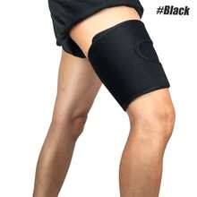 1pc Adjustable Compression Thigh Support Sleeve With Non-Slip Nylon Buckle, Joint Protection Support, Suitable For Running Sports, Unisex, Fitness Accessory - Multicolor - View 15