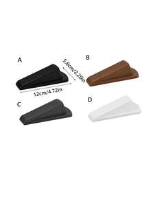 1PC Rubber Wedge Door Stoppers For Floor, Door Gaps And Prevent The Lock-Outs, Floor Sturdy Stackable Door Stop For Carpet Heavy Duty Door - Multicolor - View 3