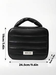 1个极简闪亮Y2K泡沫化妆包，大容量可拆卸化妆包，带提手，多功能精致防震洗漱包及旅行收纳包，少女心防水收纳袋，多隔层设计，可收纳数据线、香水、数码配件（如数据线、鼠标、耳机等），男女通用，化妆包，旅行必备 - 彩色 - 查看 6