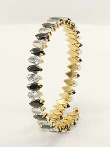 MOONSO 1 pieza Pulsera elegante y de moda con circonita, adecuada para que las mujeres la usen en ocasiones, diseño exclusivo, S8250