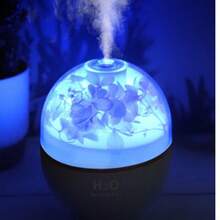 1 pieza Mini lámpara de aroma de flor eterna, difusor y humidificador de aroma USB pequeño, se puede usar como luz ambiental nocturna. Puede aumentar la humedad del aire y aliviar el aire seco. - Multicolor - Ver 8