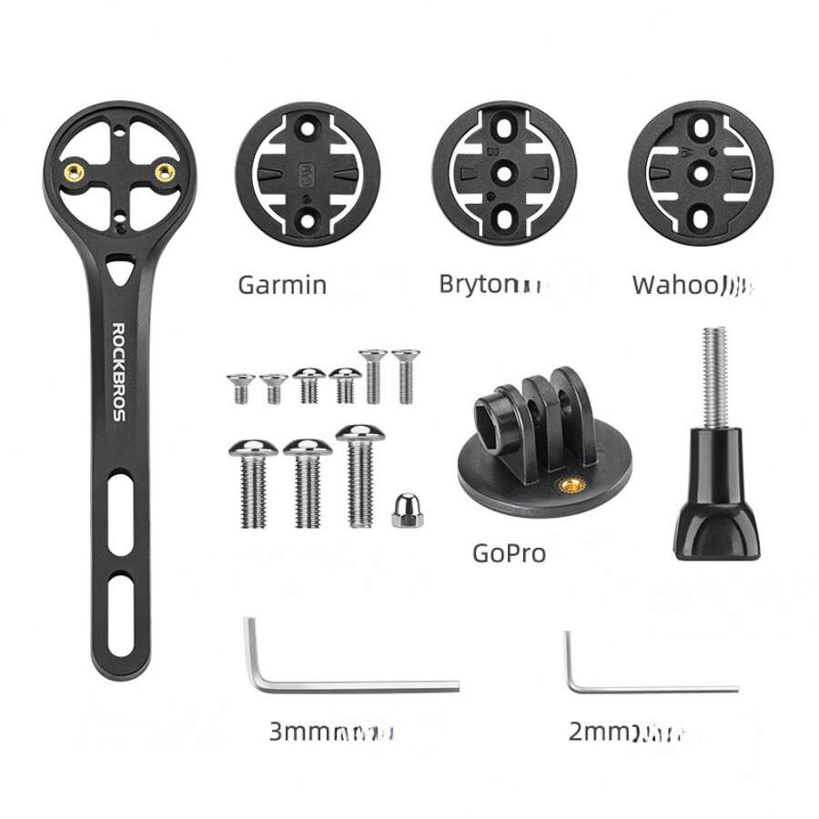 Accesorios de extensión para montar cámara deportiva, luz de bicicleta y marco integrado en el manillar de un coche de carreras