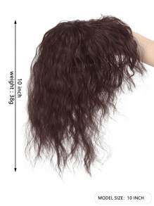 3D Bangs Invisible Seamless Head Hair Water Ripple Hair Air Bangs Head Overhead Natural Invisible Replacement Cover White Hair