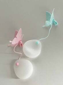 1 pièce infuseur à thé en silicone en forme de papillon avec chaîne amovible - passoire réutilisable transparente pour vrac/thé aux herbes (17 cm x 10 cm), élégante décoration de cuisine et cadeau pratique pour les amateurs de thé/usage au bureau/présentoir de café Rentrée scolaire