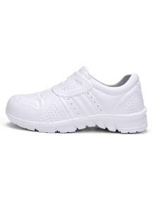 Men's, Women's, Couple's Shoes, Male & Female Youth/Student Casual Outdoor Sports Shoes, Beach Sports Shoes, Hiking Shoes, Slip-On, Non-Slip Sole, Solid Color - White - View 2