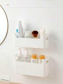 1 hộp lưu trữ gắn tường nhà bếp, hộp lưu trữ tủ gia dụng. Hộp lưu trữ cửa tủ bếp. Giá lưu trữ. - trắng - Xem 2