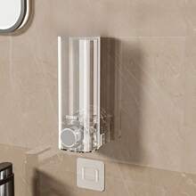 壁挂式液体皂液器，浴室厨房洗手液沐浴露洗发水泵瓶，大容量，强力粘合，无需钻孔，开学季适用 - 彩色 - 查看 6