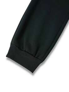 Conjunto de sudadera con capucha para hombre Boston Est 1997, chándal deportivo de poliéster con bolsillos, sudadera con capucha informal de punto holgado de otoño/invierno con estampado y pantalones de chándal, conjunto de salón de punto holgado de manga larga - Negro - Ver 9