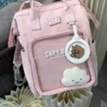 Original Japanese Style Mom Shoulder Bag Large Capacity Daily Two-Dimensional Canvas Backpack School Bag 2025 Spring New Model Unique Leisure Aesthetic Shoulder Bag Small Design Fashionable Simple Commuter Small Square Bag Cute Western Style 100% Shoulder Bag Original Bag Waterproof Environ-Mental Protection Valentine's Day Gift, Birthday Gift, Family, Wife, Lover, Mother's Day, Send