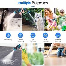 Heavy Duty Expandable Flexible Garden Hose Magic Water Pipe Spray Gun Nozzle - as pic - View 5