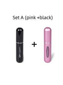 1pc Mini Refillable Travel Perfume Atomizer Bottle, Made Of Durable Aluminum Alloy, Compact & Portable, Suitable For Travel & Outdoor Use, Can Be Filled With Customized Perfume, Enhances Personal Charm, Adds Ritual To Life, Boosts Confidence & Mood. Ideal Gift For Girls, Women, Moms, Boyfriends, Home & Bathroom Decor, Great For Valentine's Day, Mother's Day (Random Color & Style)