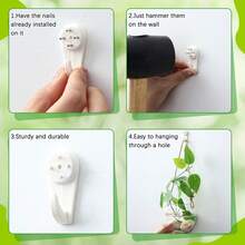 6 Pcs Wall Hanging Planter Glass Plant Pot Water Terrarium Containers Wall Vases For Flowers Air Hydroponic Propagation Glass Plant Holder Home Room Window Office(Oblate) - Oblate - View 2